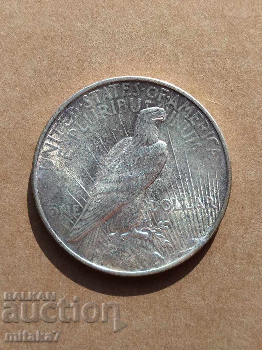 Auction Peace Dollar 1922, Silver, USA Auction Peace Dollar 1922, Silver, USA