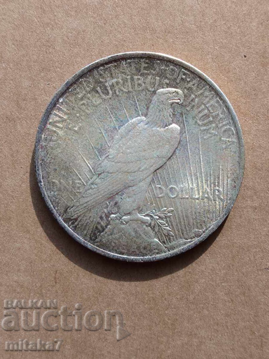 Auction 1924 Peace Dollar, Silver, USA Auction 1924 Peace Dollar, Silver, USA