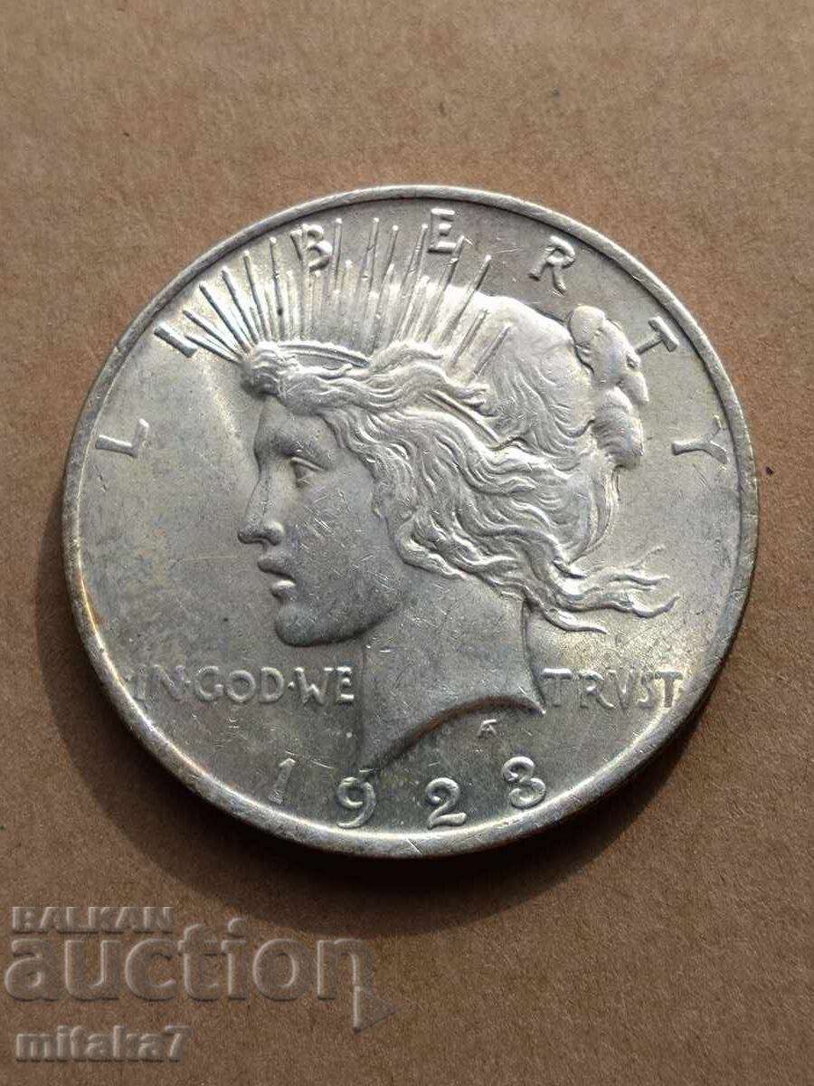Peace Dollar 1923, Silver, USA with price 116.00 BGN | € 59.31 Peace Dollar 1923, Silver, USA with price 116.00 BGN | € 59.31