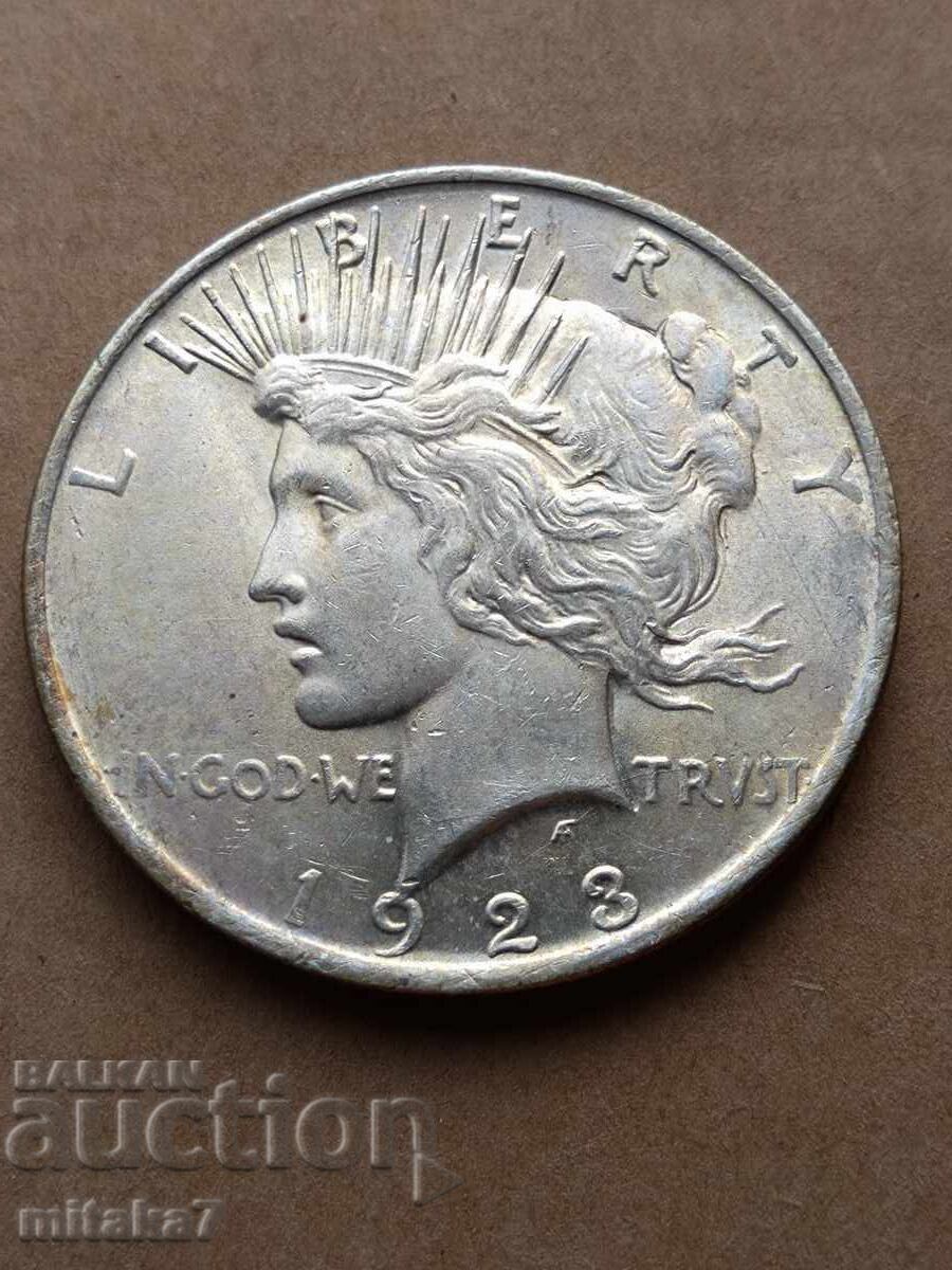 Peace Dollar 1923, Silver, USA - 5 Peace Dollar 1923, Silver, USA - 5