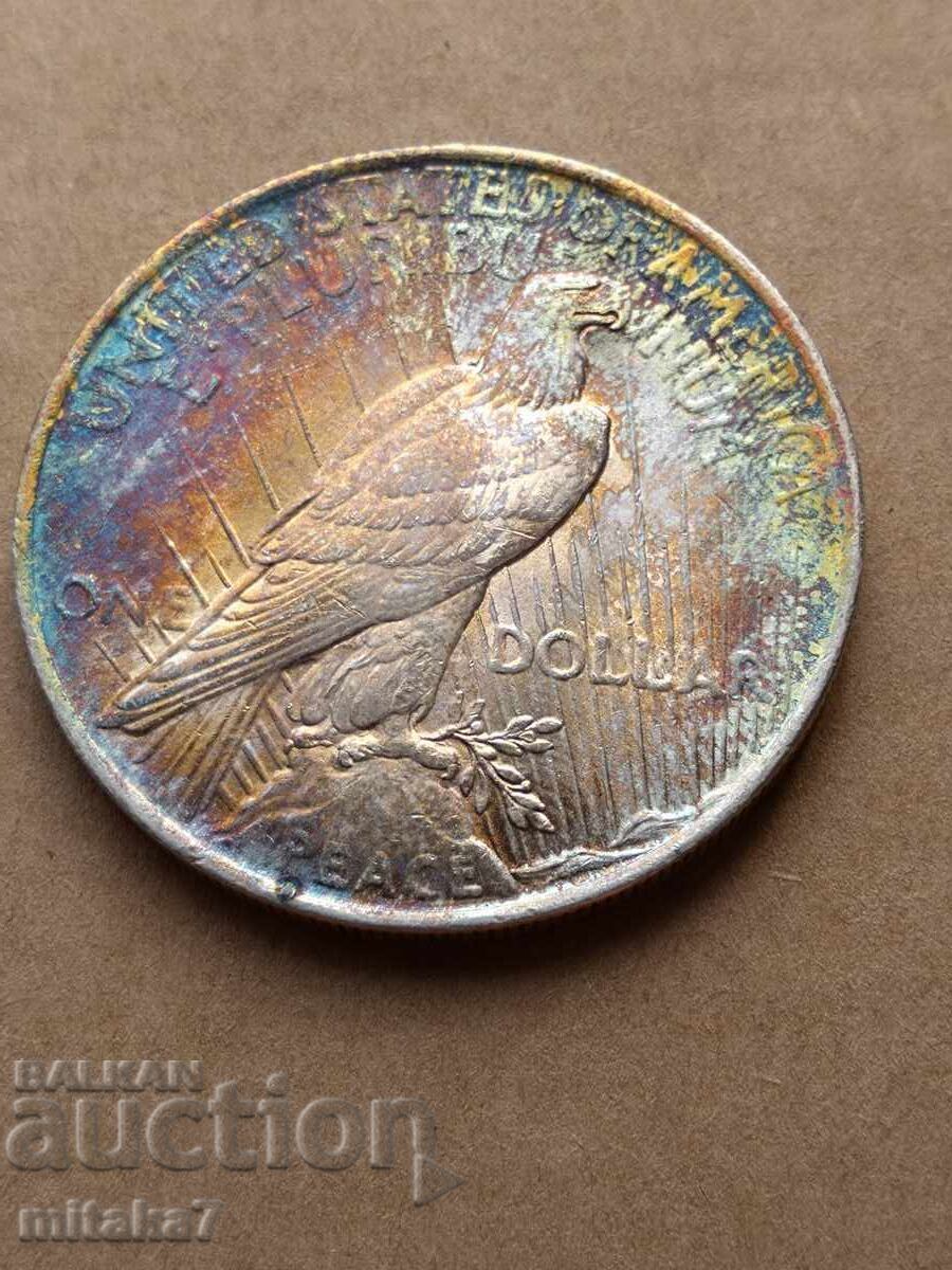 Peace Dollar 1923, Silver, USA - 6 Peace Dollar 1923, Silver, USA - 6