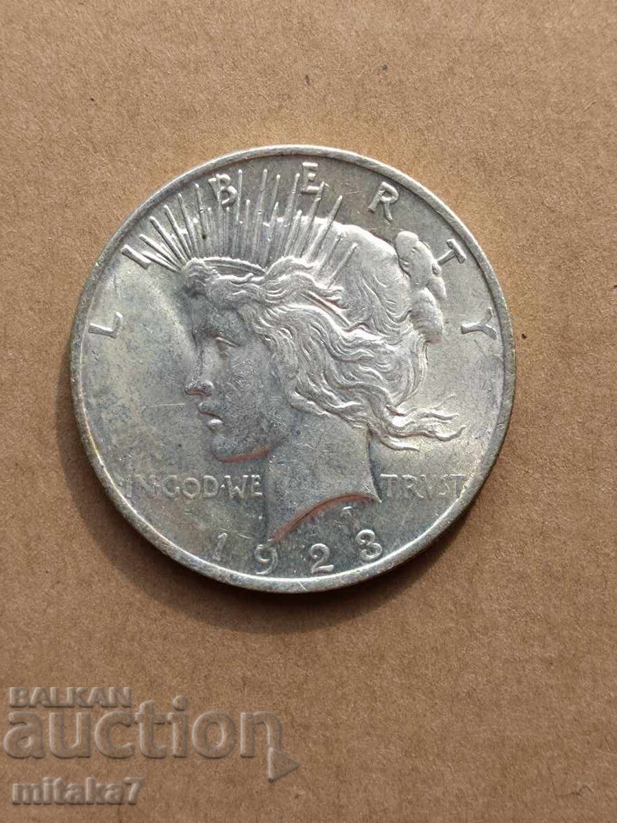 Peace Dollar 1923, Silver, USA Peace Dollar 1923, Silver, USA