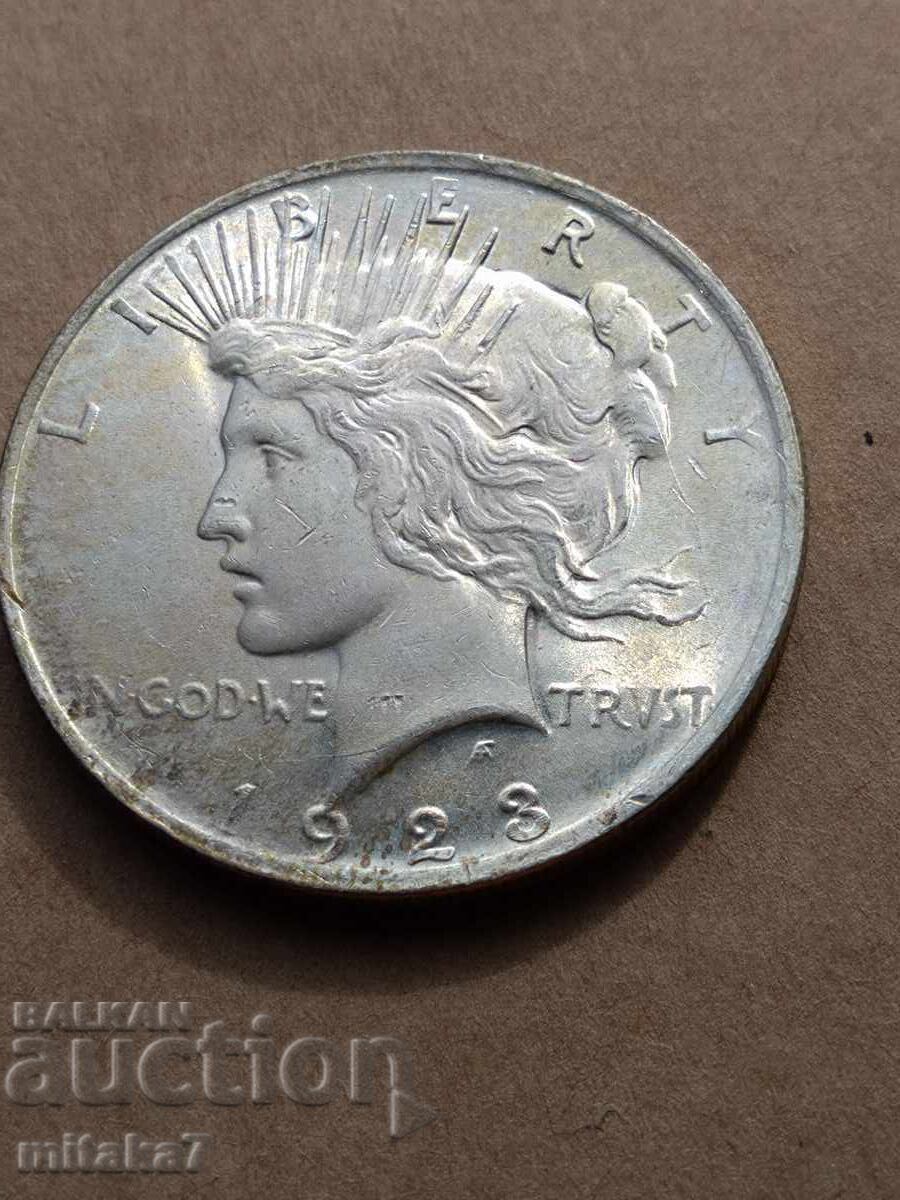 Peace Dollar 1923, Silver, USA with price 116.00 BGN | € 59.31 Peace Dollar 1923, Silver, USA with price 116.00 BGN | € 59.31