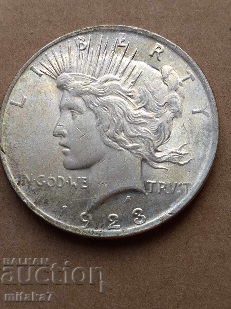 Peace Dollar 1923, Silver, USA - 6 Peace Dollar 1923, Silver, USA - 6