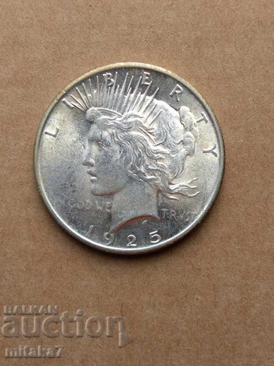 1925 Peace Dollar, Silver, USA 1925 Peace Dollar, Silver, USA