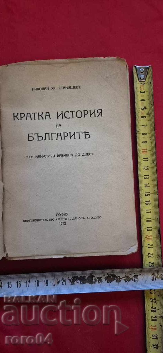 ΙΣΤΟΡΙΑ ΤΩΝ ΒΟΥΛΓΑΡΩΝ - ΝΙΚΟΛΑΪ ΣΤΑΝΙΣΕΦ με τιμή 29.99 BGN | € 15.33 ΙΣΤΟΡΙΑ ΤΩΝ ΒΟΥΛΓΑΡΩΝ - ΝΙΚΟΛΑΪ ΣΤΑΝΙΣΕΦ με τιμή 29.99 BGN | € 15.33