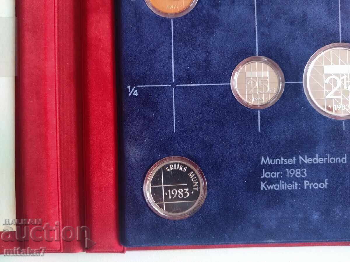 Сет монети Нидерландия, 1983 година - 5