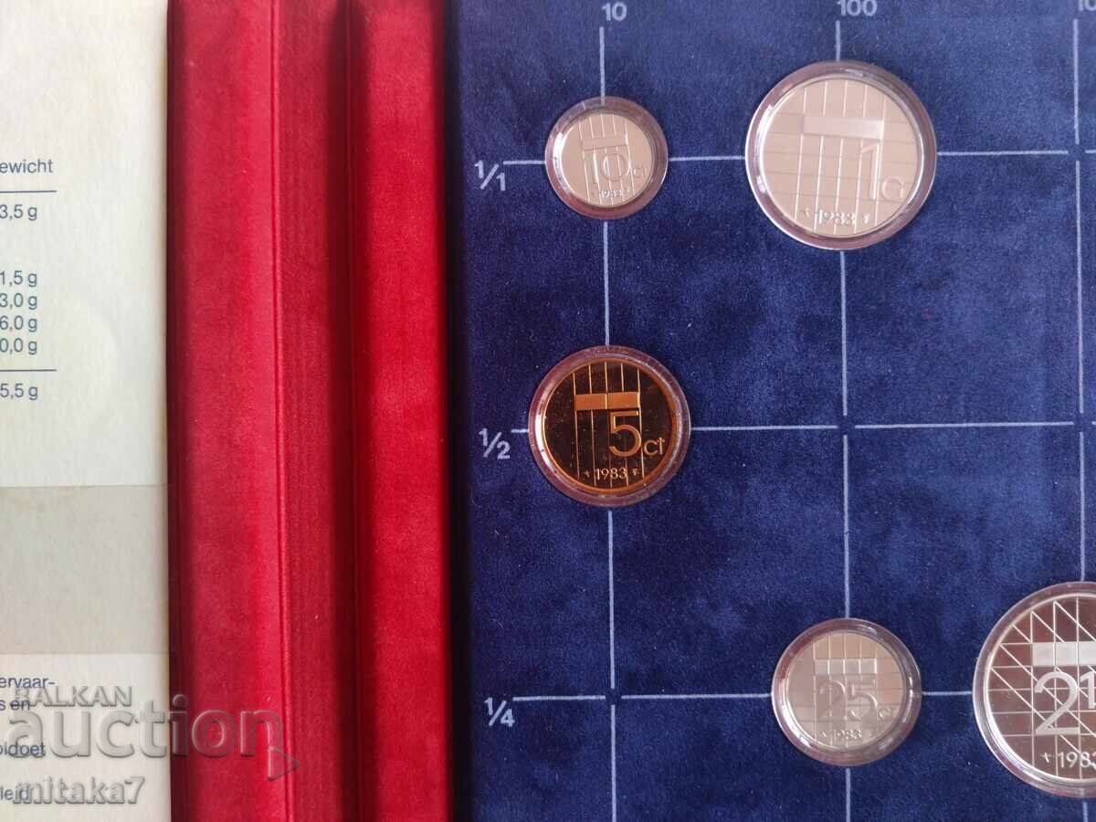 Сет монети Нидерландия, 1983 година - 6