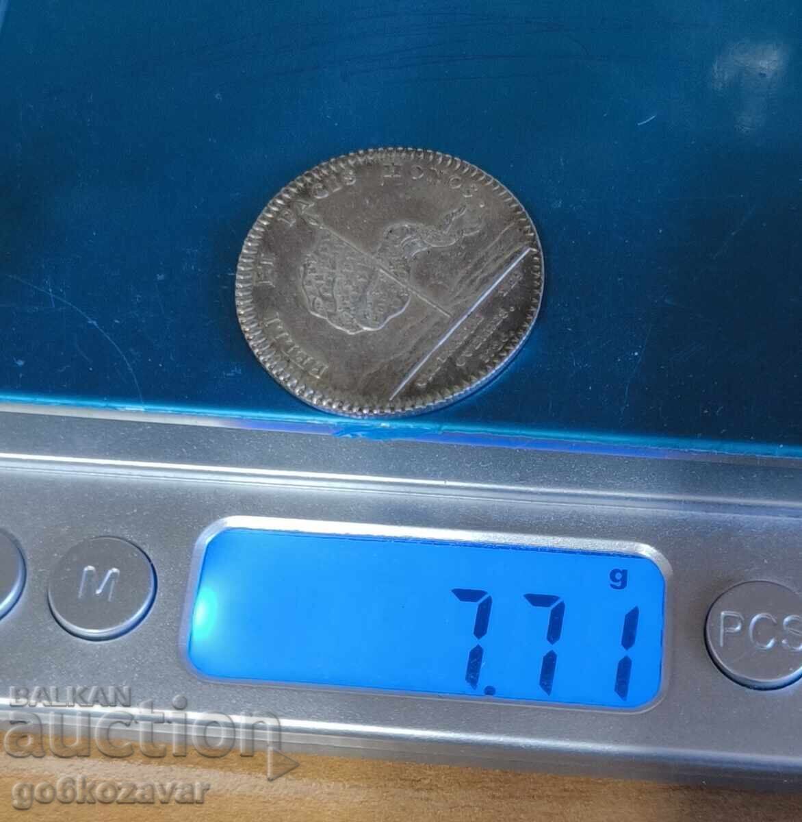 France Louis XV token 1726 Silver! Top coin! Rare! - 5 France Louis XV token 1726 Silver! Top coin! Rare! - 5