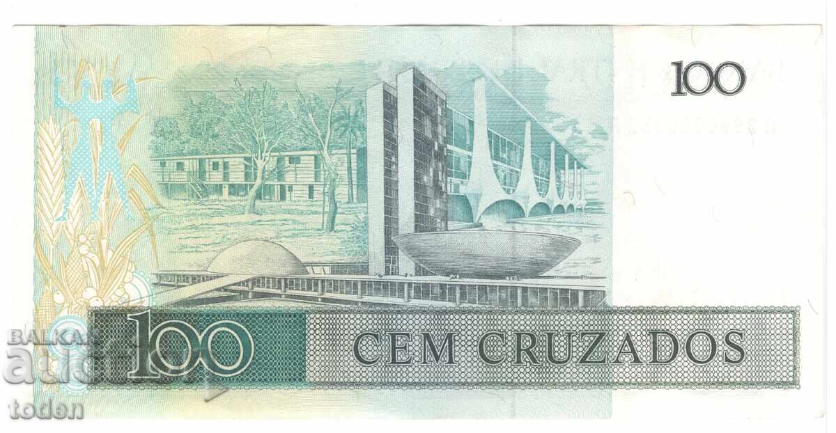 Brazil - 100 Cruzados - 1987 - P# 211c - Paper with price 3.00 BGN | € 1.53