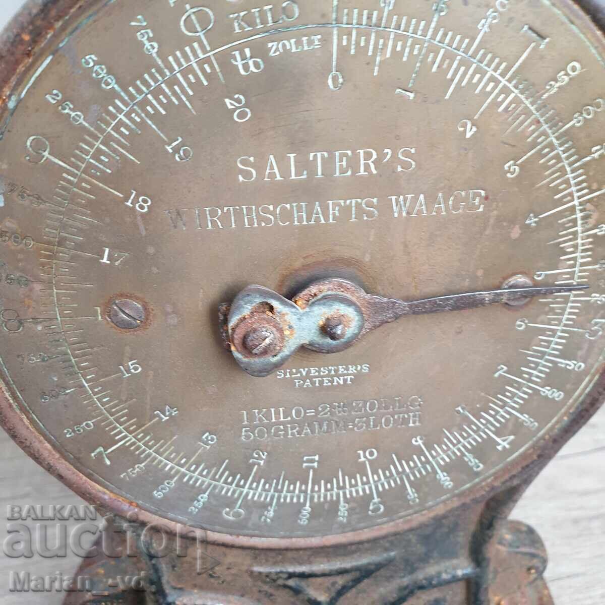 Аукцион Ретро везна Salters