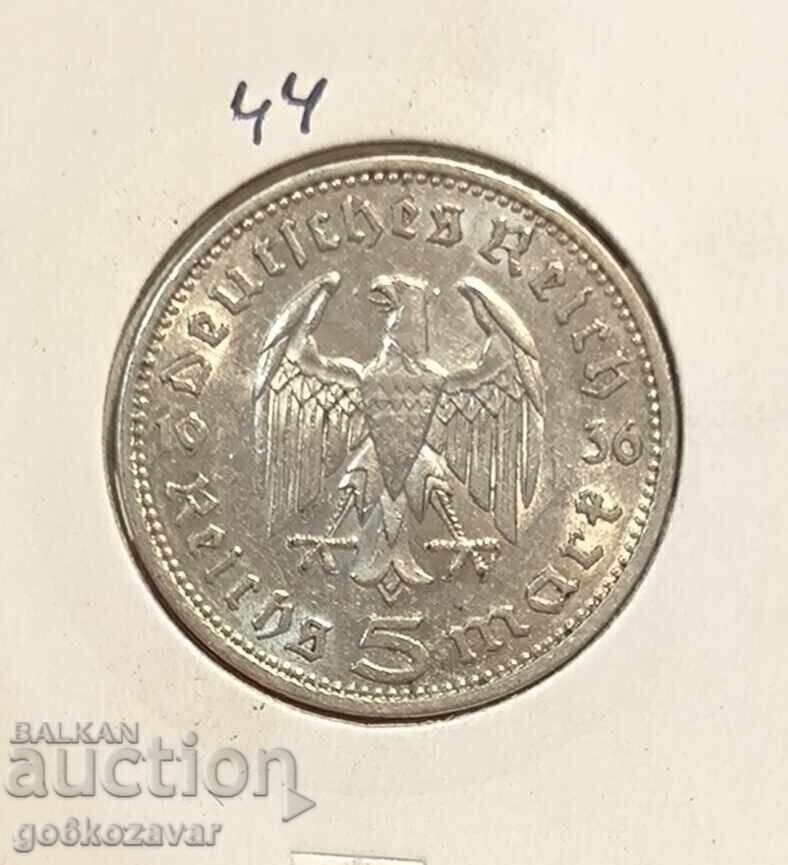 Germany Third Reich 5 stamps 1936 Silver!