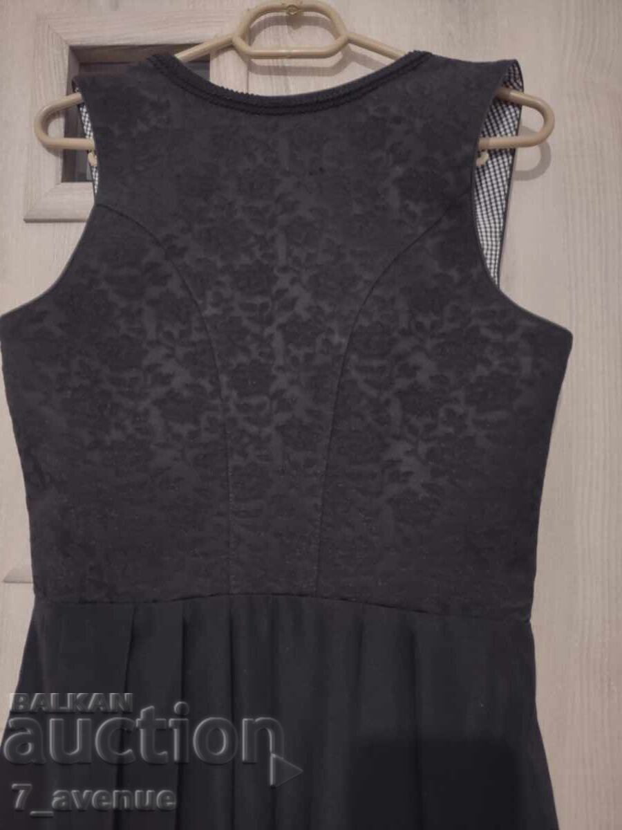 Rochie lungă neagră de designer, cu fermoar, etno, 6.04.25 - 7