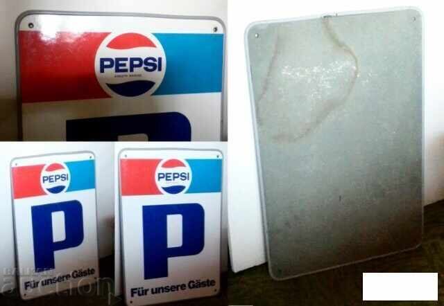 PEPSI COLA sign - advertising sign - P only for guests from 1980 with price 125.00 BGN | € 63.91 PEPSI COLA sign - advertising sign - P only for guests from 1980 with price 125.00 BGN | € 63.91