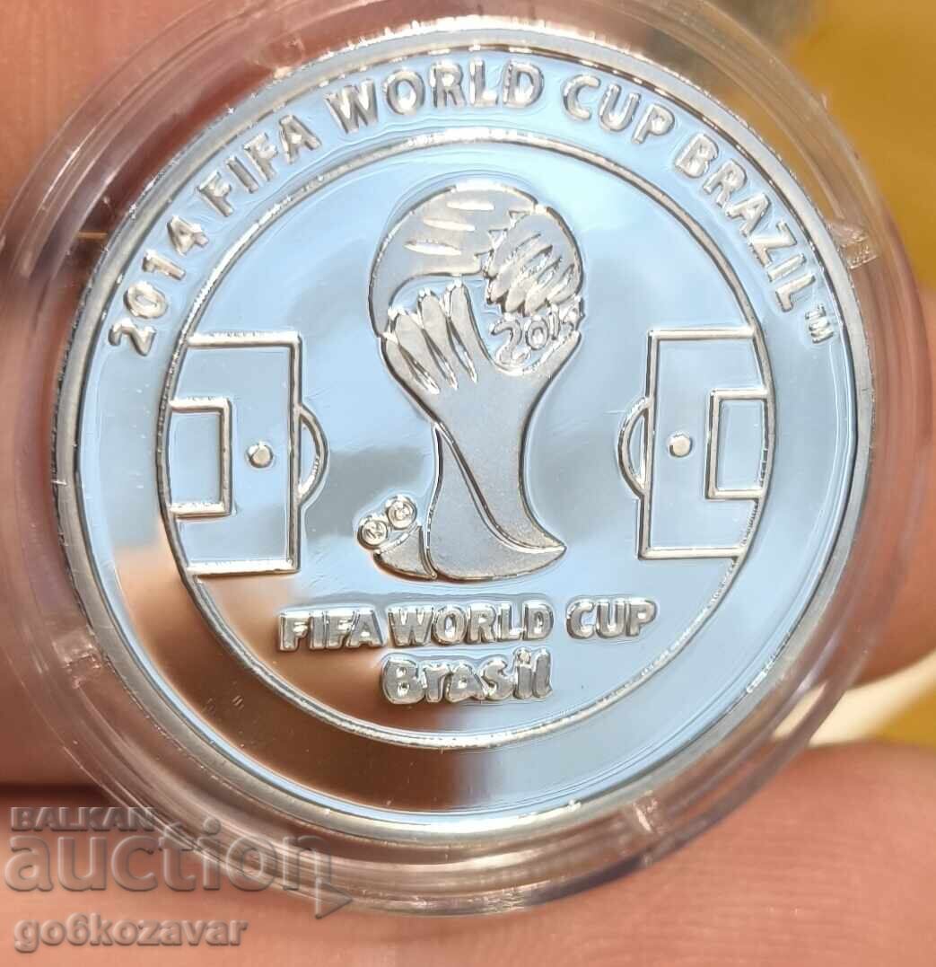 Coin Medal World Cup 2014 Silver! with price 16.00 BGN | € 8.18