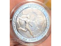 Монета Медал Световно По футбол 2014г Сребро !