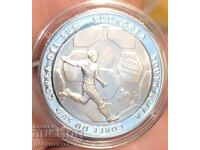 Монета Медал Световно По футбол 2014г Сребро !