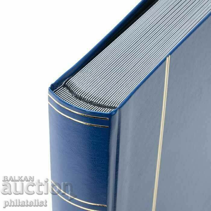 Аукцион Leuchtturm албум за марки Basic 32 черни листа А4 син цвят Аукцион Leuchtturm албум за марки Basic 32 черни листа А4 син цвят