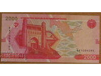 2000 SOM 2021 year, UZBEKISTAN - UNC