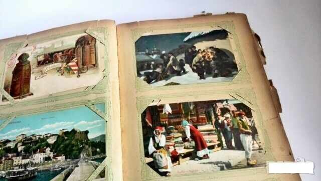 Lot of Old Postcards and Album Lot of Old Postcards and Album