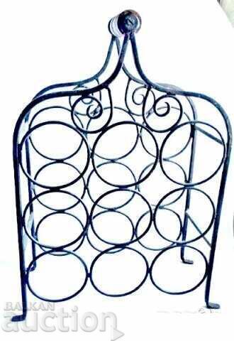 Wrought iron wine rack