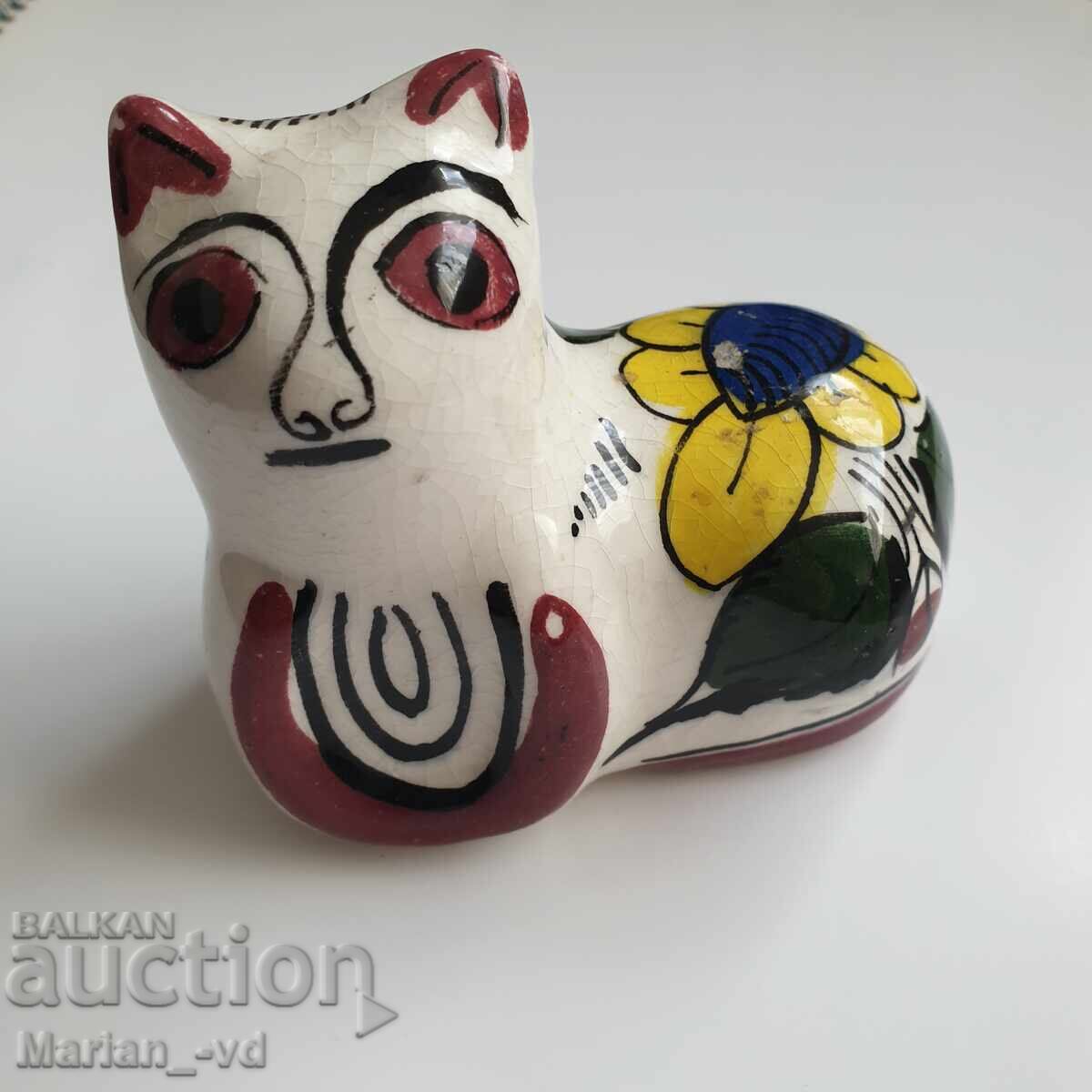 Παλιά πορσελάνινη φιγούρα γατάκι - 6