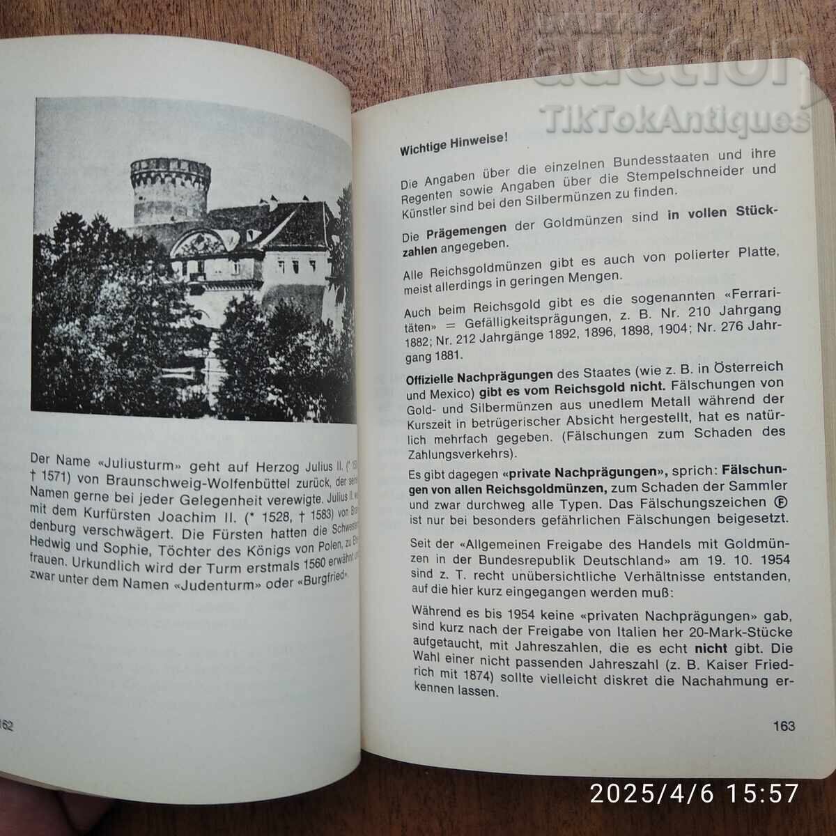 Δημοπρασία Βιβλίο νομισμάτων για τις Γερμανικές χώρες από το 1871 και μετά