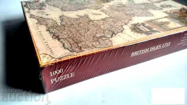 1000 τεμάχια ΠΑΖΛ ΑΠΟ ΤΟ ΠΑΡΕΛΘΟΝ ΒΡΕΤΑΝΙΚΑ ΝΗΣΙΑ 1715 * ΚΑΙΝΟΥΡΓΙΟ με τιμή 55.00 BGN | € 28.12