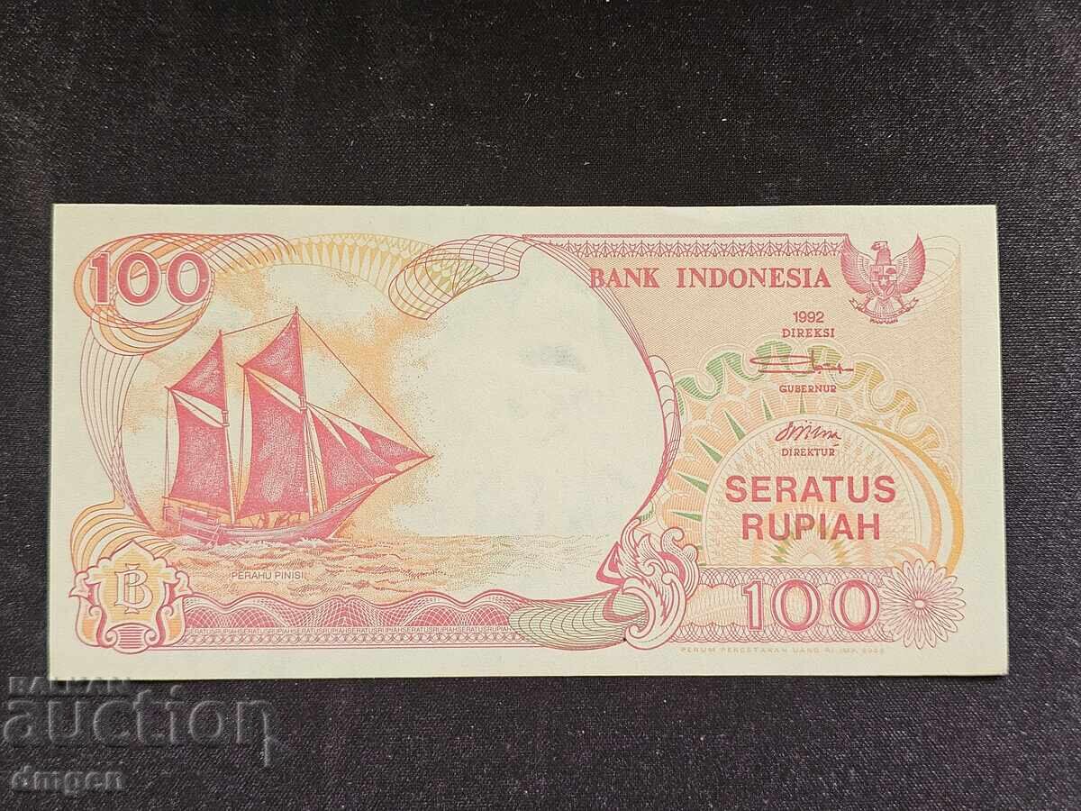 100 рупии Индонезия 1992 UNC
