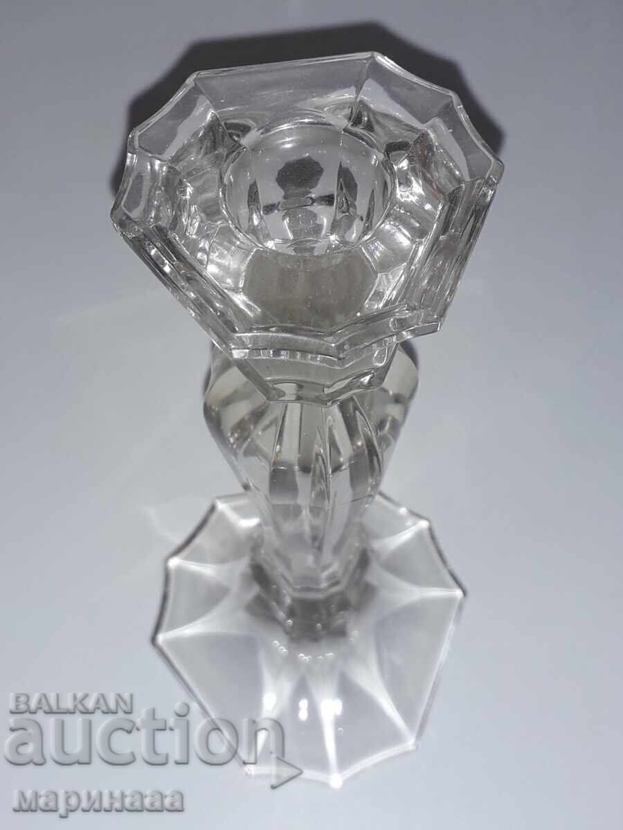 NEW MASSIVE CRYSTAL CANDLEHOLDER. AUSTRIA - 5 NEW MASSIVE CRYSTAL CANDLEHOLDER. AUSTRIA - 5