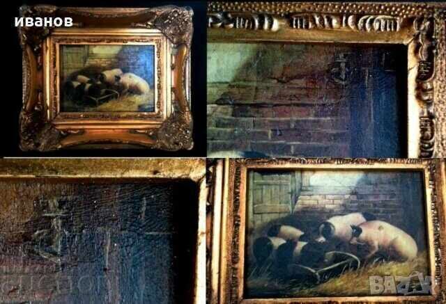 Tablou din secolul al XIX-lea cu certificat - 6