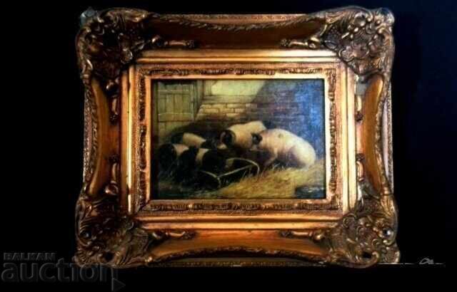 19th Century Painting with Certificate - 7