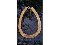 Lanț (placat cu aur) de argint, colier, lănțișor, lanț - proba 0.925