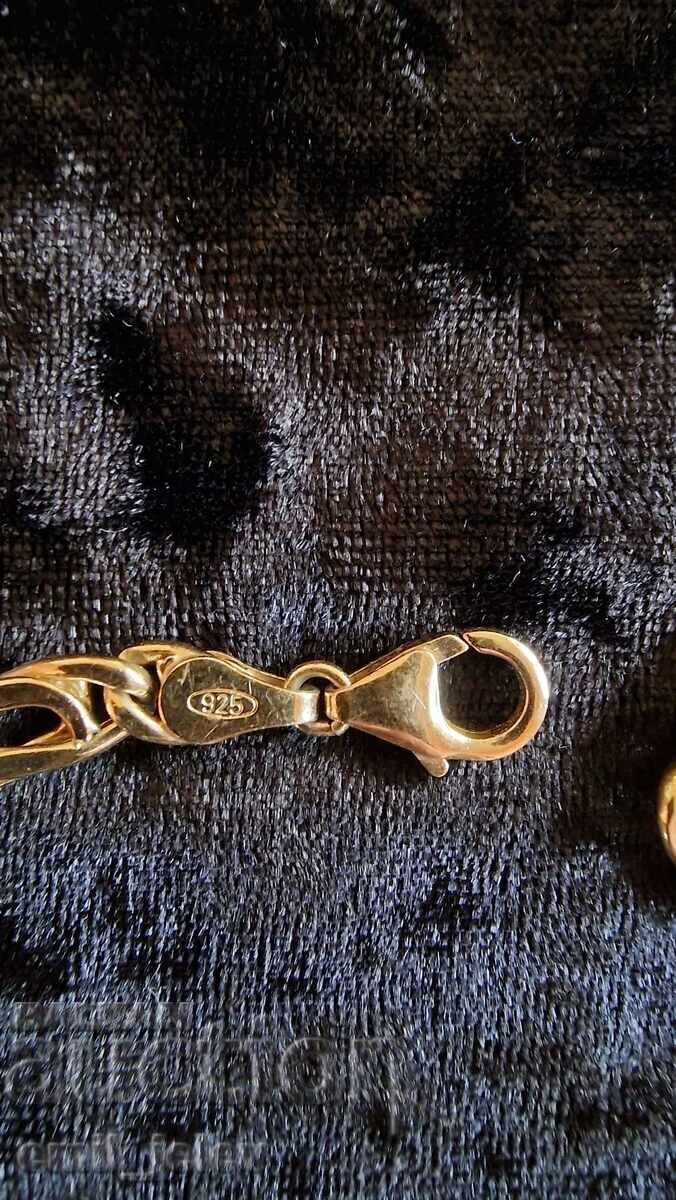 Silver (gold-plated) bracelet - 0.925 hallmark with price 24.00 BGN | € 12.27 Silver (gold-plated) bracelet - 0.925 hallmark with price 24.00 BGN | € 12.27