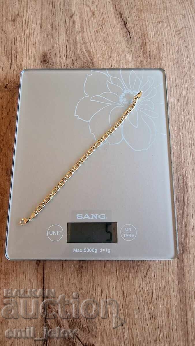 Auction Silver (gold-plated) bracelet - 0.925 hallmark Auction Silver (gold-plated) bracelet - 0.925 hallmark