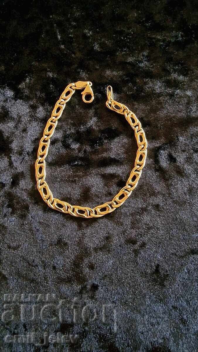 Silver (gold-plated) bracelet - 0.925 hallmark Silver (gold-plated) bracelet - 0.925 hallmark