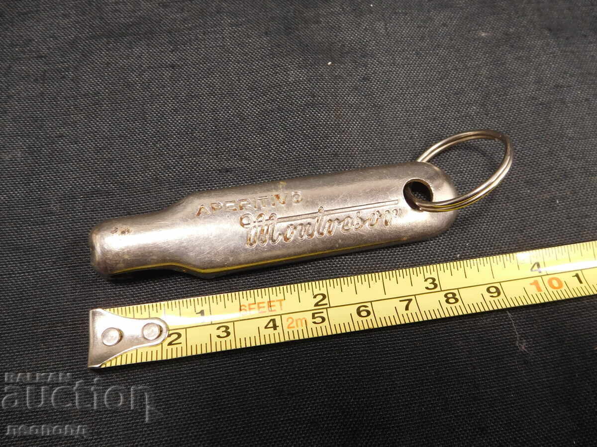 Auction  Old Retro Bottle Opener Advertisement APERITIVO MONTRESOR