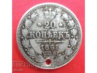 20 copeici 1861 SPB - FB Rusia