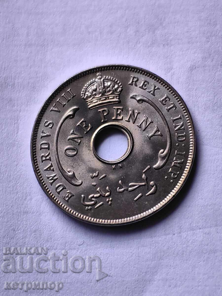 1 пени Британска Западна Африка 1936 г