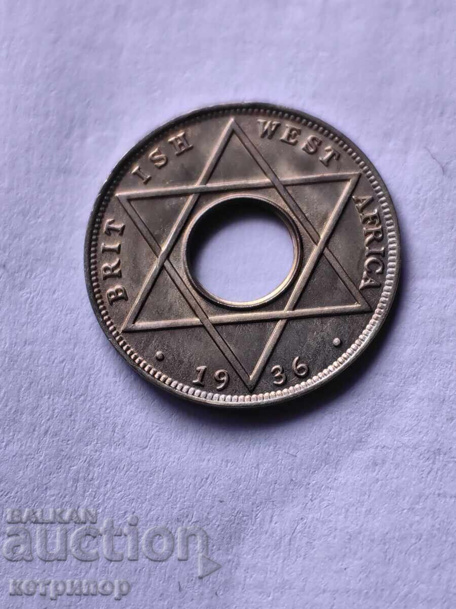 1/10 penny Africa de Vest Britanică 1936 cu preț 28.00 BGN | € 14.32