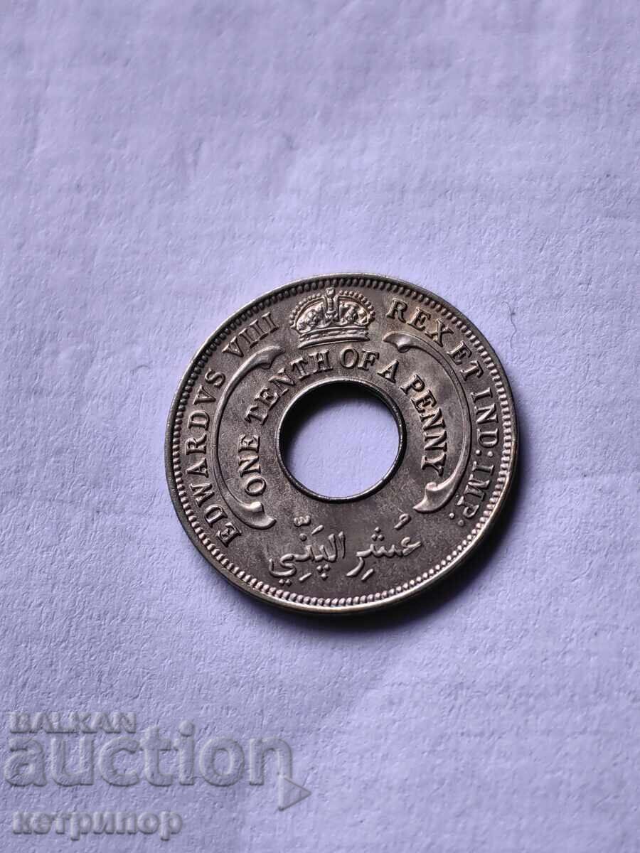 1/10 penny Africa de Vest Britanică 1936
