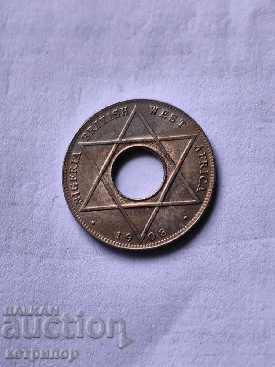 1/10 пени Нигерия и Британска Западна Африка 1908  г с цена 49.00 лв. | € 25.05