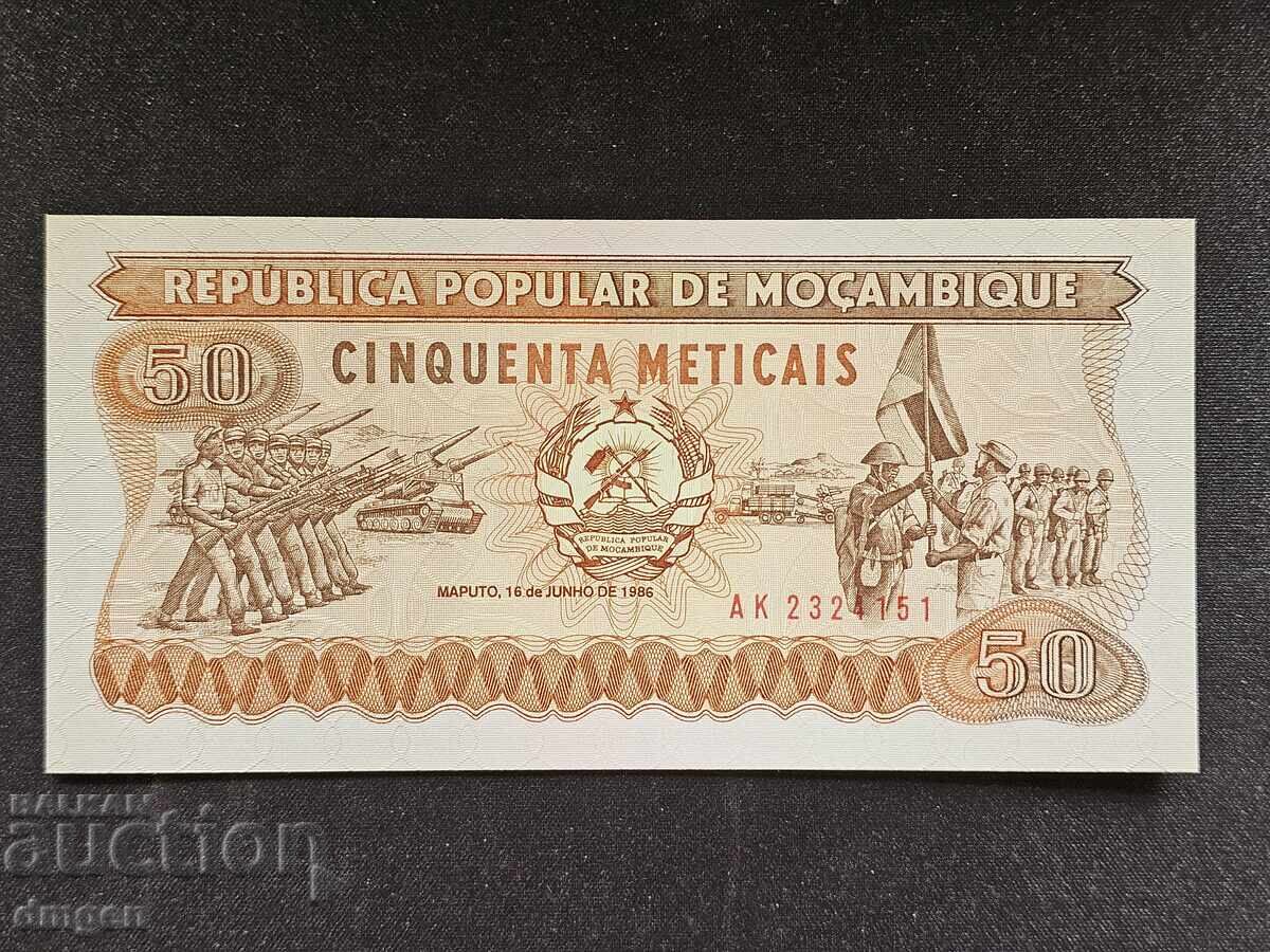 50 de metile Mozambic 1986 UNC