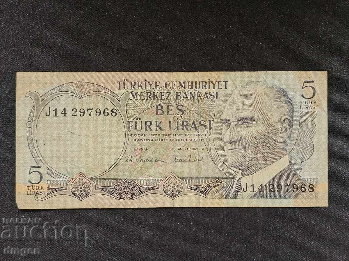 5 lire turcesti 5 lire turcesti