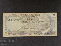 5 lire turcesti
