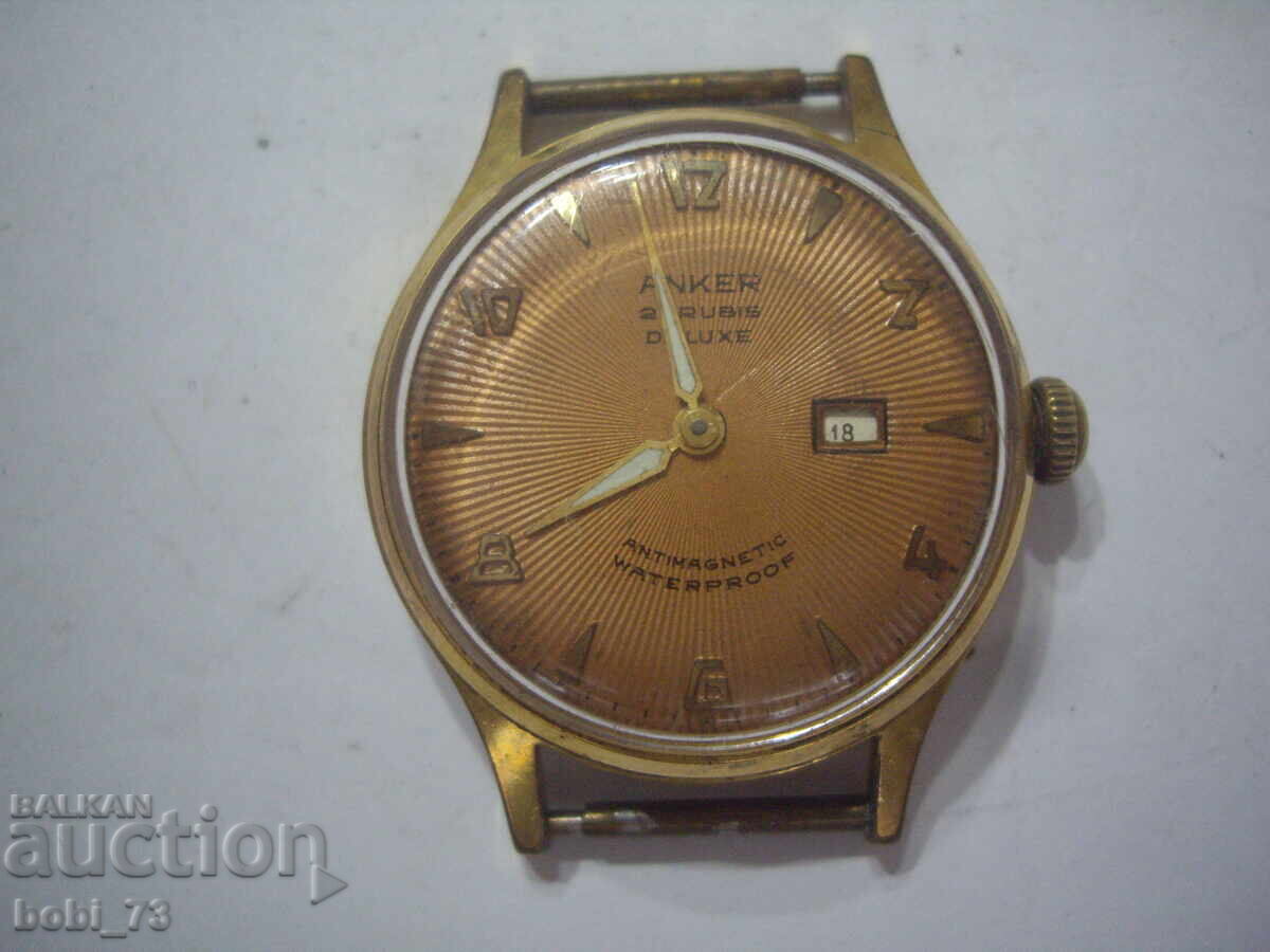 Old men's gold-plated watch