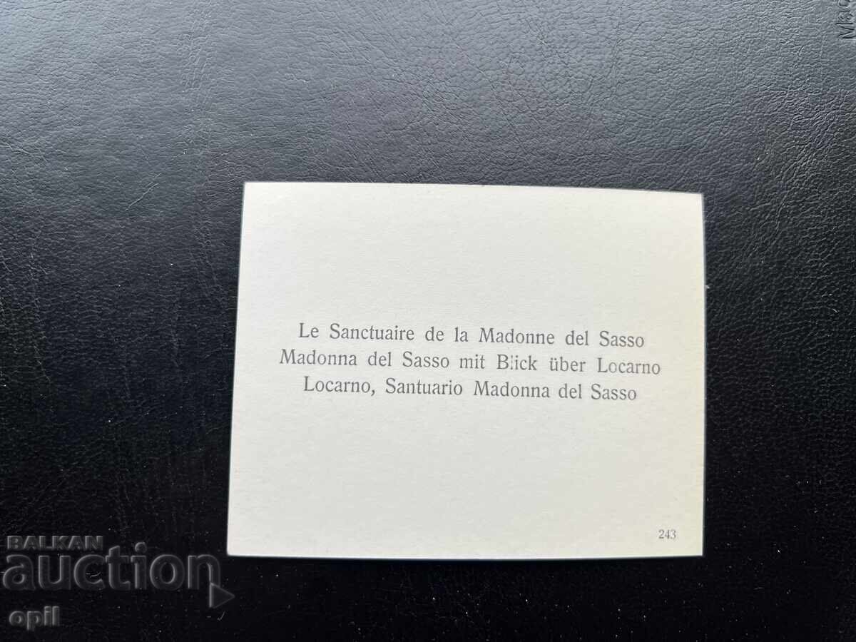 Small Old Postcard - Italy - Madonna del Sasso with price 0.20 BGN | € 0.10