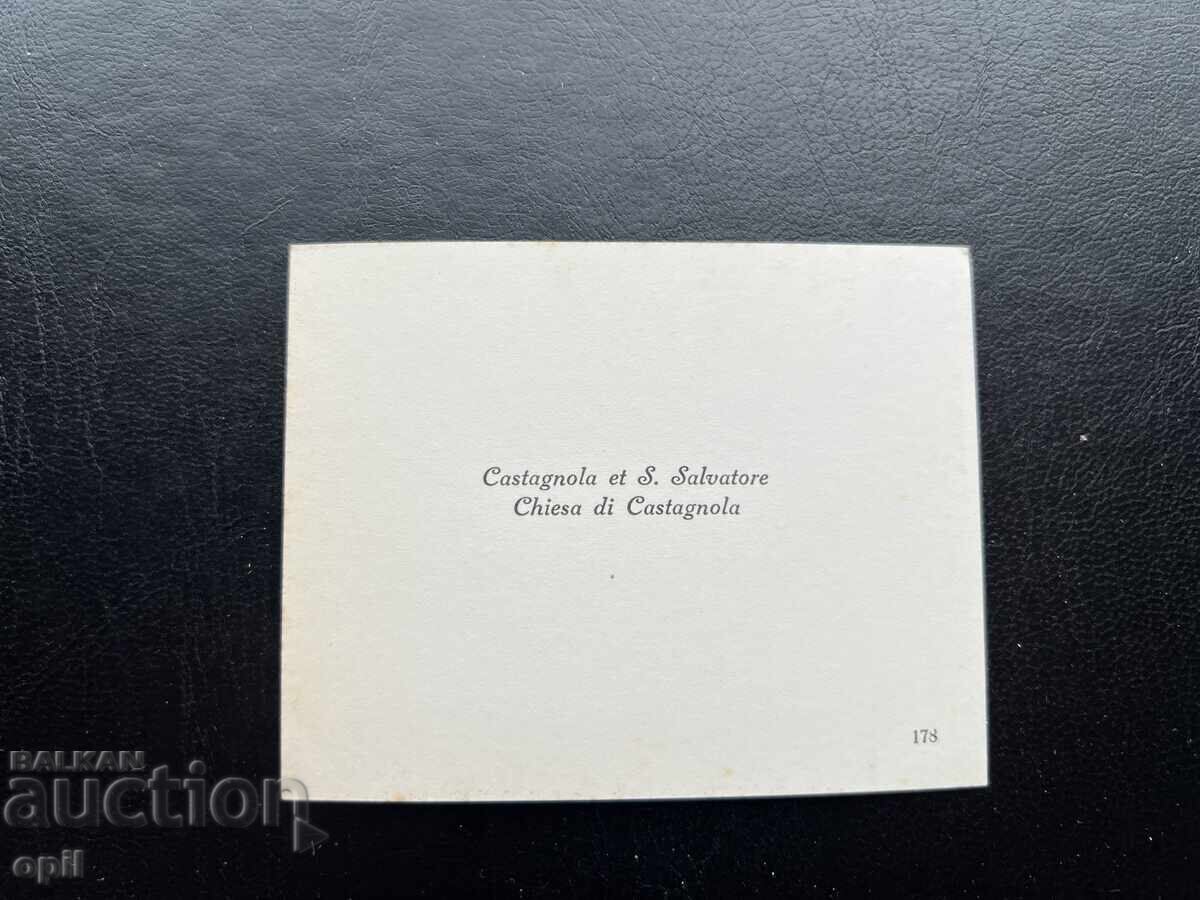 Mica Carte Poștală Veche - Italia - Castagnola și San Salvatore cu preț 0.20 BGN | € 0.10 Mica Carte Poștală Veche - Italia - Castagnola și San Salvatore cu preț 0.20 BGN | € 0.10