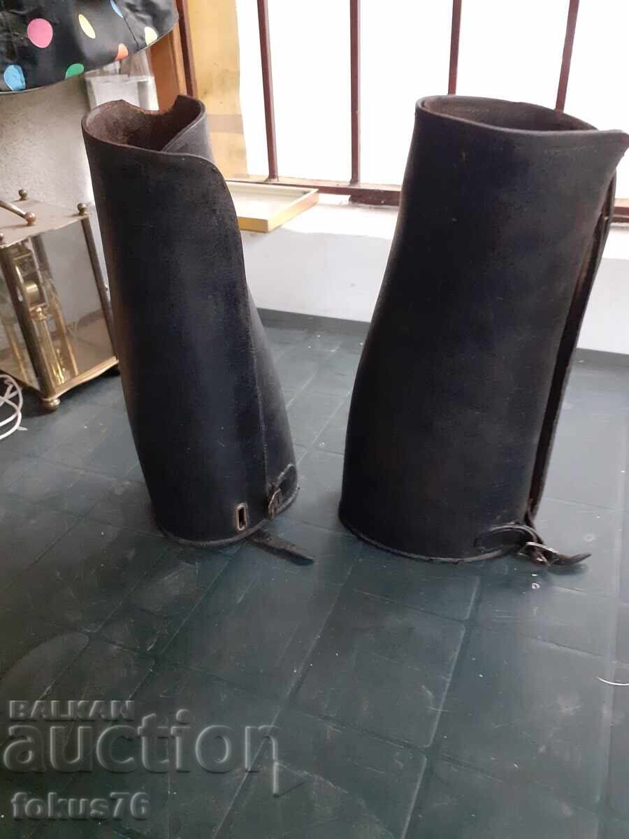 Auction  Old Imperial Leather Cavalry Gaiters, Leggings