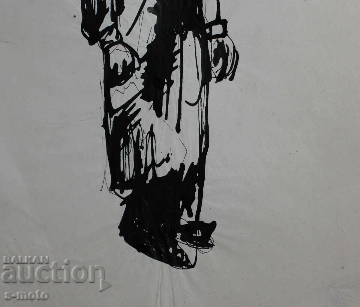 Παλιά μελάνη, πορτρέτο άνδρα, μέσα 20ου αιώνα - 7